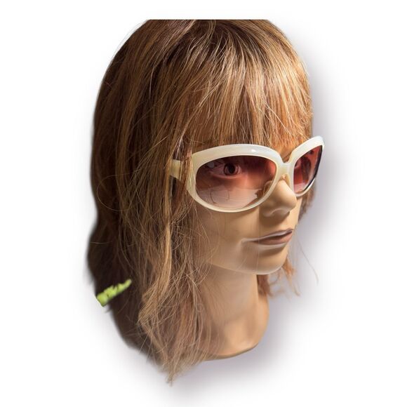 Oliver‎ Peoples Sunglasses La Donna JA 63-17-120 JAPAN White Pearl Frame Vintage - Picture 8 of 10